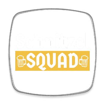 Schnitzel Squad Bayern Humor - Viereckiger Kühlschrankmagnet - Weiß - Vorne