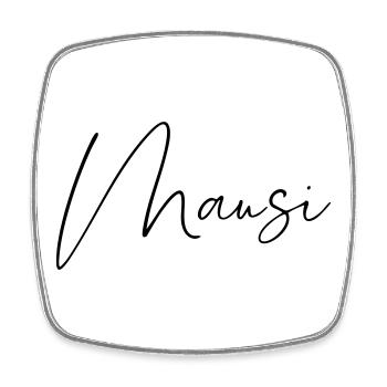 Mausi / Handwriting Design - Square fridge magnet - white - Front
