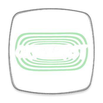Work Orthoptist - Square fridge magnet - white - Front