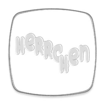 Master Lettering 3D - Square fridge magnet - white - Front