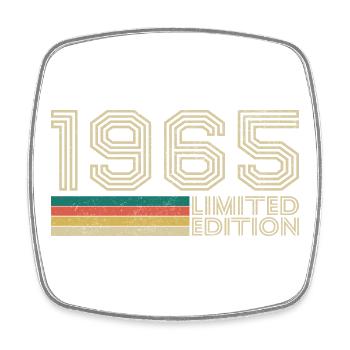 1965 Vintage Rétro Cadeau D'anniversaire - Magnet carré - blanc - Devant