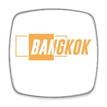 Bangkok Thailand Travel Vacation Shirt - Square fridge magnet - white - Front