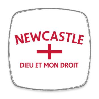 Newcastle Crest Fusion - Square fridge magnet - white - Front