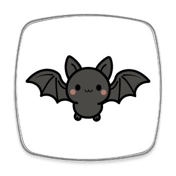 Cute Bat - Square fridge magnet - white - Front