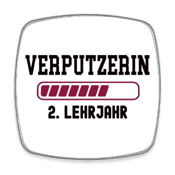 Apprenticeship plasterer 2nd year of apprenticeship plasterer apprenticeship - Square fridge magnet - white - Front
