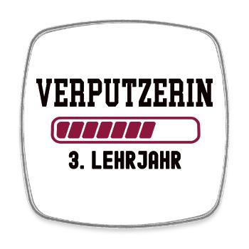Apprentissage plâtrier 3ème année d’apprentissage apprentissage plâtrier - Magnet carré - blanc - Devant