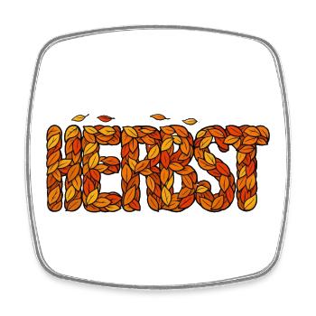Autumn, the most beautiful season for me - Square fridge magnet - white - Front
