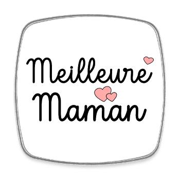 Best Mom - Square fridge magnet - white - Front