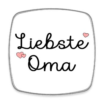 Grandma Dearest Grandma - Square fridge magnet - white - Front