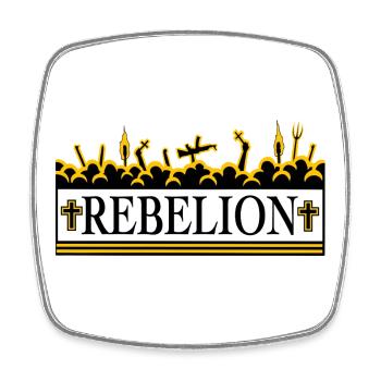 Rébellion - Magnet carré - blanc - Devant