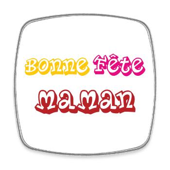 Happy Mother's Day - Mother's Day - Square fridge magnet - white - Front