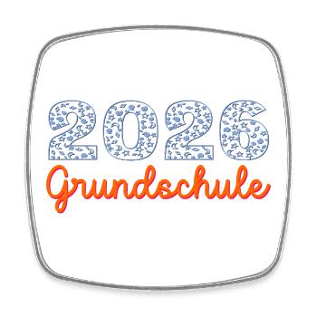 Espace Enfant de l’école primaire 2026 - Magnet carré - blanc - Devant
