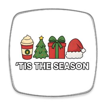 Festive Icons Christmas Cheer, Love Xmas  - Square fridge magnet - white - Front