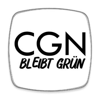 Cgn_Koeln_bleibt_gruen - Square fridge magnet - white - Front
