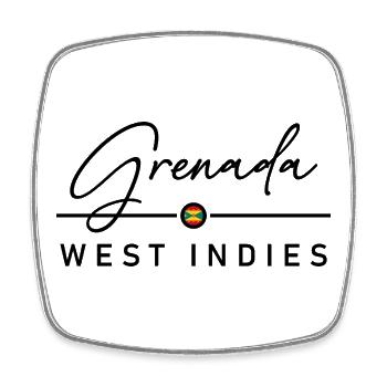 Grenada - West Indies - Karibik - Viereckiger Kühlschrankmagnet - Weiß - Vorne