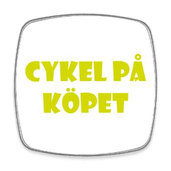 Talking Duva – Gothenburg humor - Square fridge magnet - white - Front