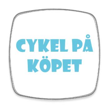 Talking Duva – Gothenburg humor - Square fridge magnet - white - Front