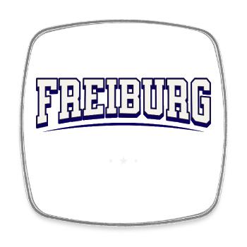 Collège de Fribourg, Allemagne Design - Magnet carré - blanc - Devant