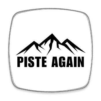 WIEDER PIE. SKI. SKI-WINDESPORT - Viereckiger Kühlschrankmagnet - Weiß - Vorne