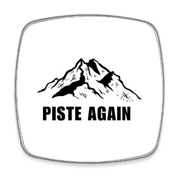 WIEDER PIE. SKI. SKI-WINDESPORT - Viereckiger Kühlschrankmagnet - Weiß - Vorne
