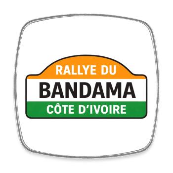 Bandama - Square fridge magnet - white - Front