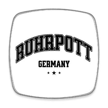 Ruhpott Heimat Germany Lettering - Square fridge magnet - white - Front