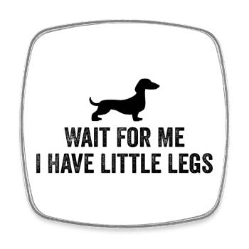 Best Dachshund Mom Dad Dog Owner Gift - Square fridge magnet - white - Front