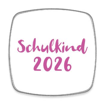 Schoolchild 2026 - Square fridge magnet - white - Front