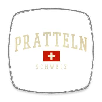 Emblème de Pratteln Suisse - Magnet carré - blanc - Devant