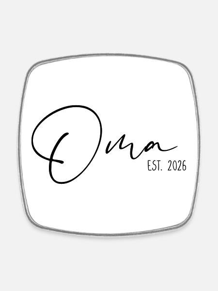 Grandma est. 2026 - Square fridge magnet - white