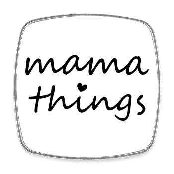 Mama Dinge Erster Muttertag Neue Mama - Viereckiger Kühlschrankmagnet - Weiß - Vorne