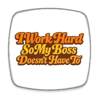 Keep Calm Work Hard and Stop the MIMIMI Gift - Square fridge magnet - white - Front