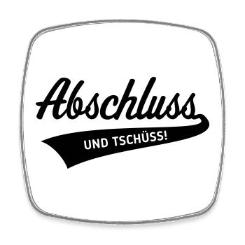 Conclusion – and bye! (Graduation / Black) - Square fridge magnet - white - Front