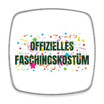 Official carnival costume - Square fridge magnet - white - Front