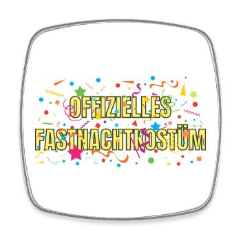 Official carnival costume - Square fridge magnet - white - Front