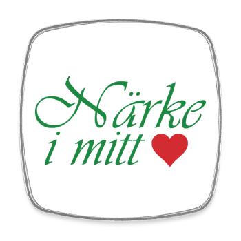 Närke in my heart - Square fridge magnet - white - Front