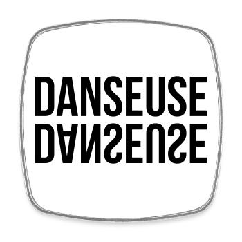 Tänzer – Tanz - Viereckiger Kühlschrankmagnet - Weiß - Vorne
