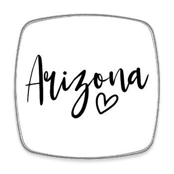Arizona Heart Women's Love Arizona - Square fridge magnet - white - Front