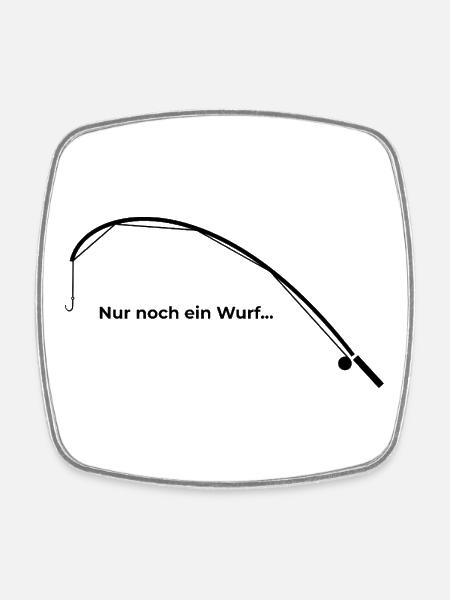 Nur noch ein Wurf - Viereckiger Kühlschrankmagnet - Weiß