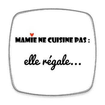 GRANNY. MOM. GRANDMA. MOTHER'S DAY - Square fridge magnet - white - Front