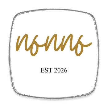 nonno est 2026 - Viereckiger Kühlschrankmagnet - Weiß - Vorne