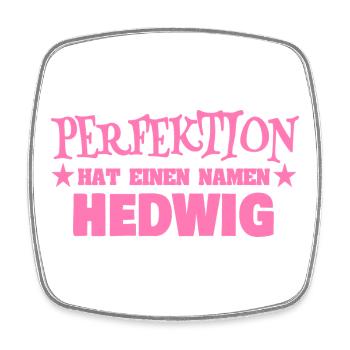 Geschenk für Hedwig - Viereckiger Kühlschrankmagnet - Weiß - Vorne