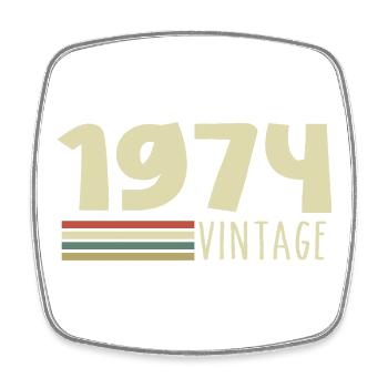 1974-Anniversaire-1974-retro-1974 - Magnet carré - blanc - Devant