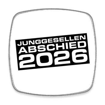 Junggesellenabschied 2026 Jga - Viereckiger Kühlschrankmagnet - Weiß - Vorne
