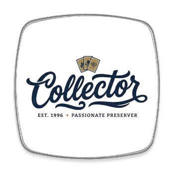 TCG Collector - Viereckiger Kühlschrankmagnet - Weiß - Vorne