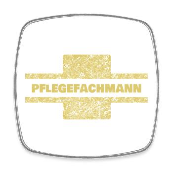 Berufung Pflegefachmann - Viereckiger Kühlschrankmagnet - Weiß - Vorne