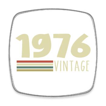 1976-Anniversary-1976-retro-1976 - Square fridge magnet - white - Front