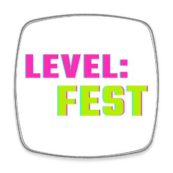 Level Fest Shirt – Frühlingsfest Gaming Style Fest - Viereckiger Kühlschrankmagnet - Weiß - Vorne