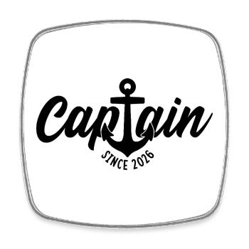 CAPTAIN SINCE 2026 KAPITÄN 2026  - Viereckiger Kühlschrankmagnet - Weiß - Vorne