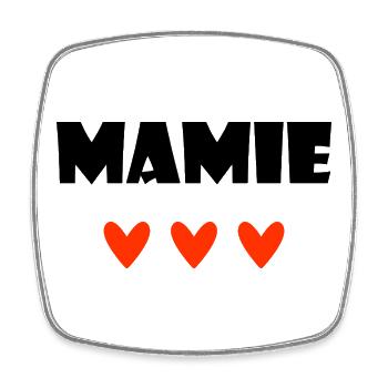 OMA. MAMA. OMA. MUTTERTAG - Viereckiger Kühlschrankmagnet - Weiß - Vorne